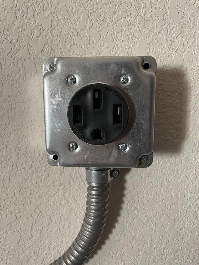 NEMA 14-50 outlet installed for Smart Home Electrical in Hugo